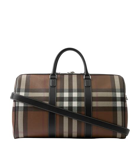 burberry check holdall|burberry check bags for men.